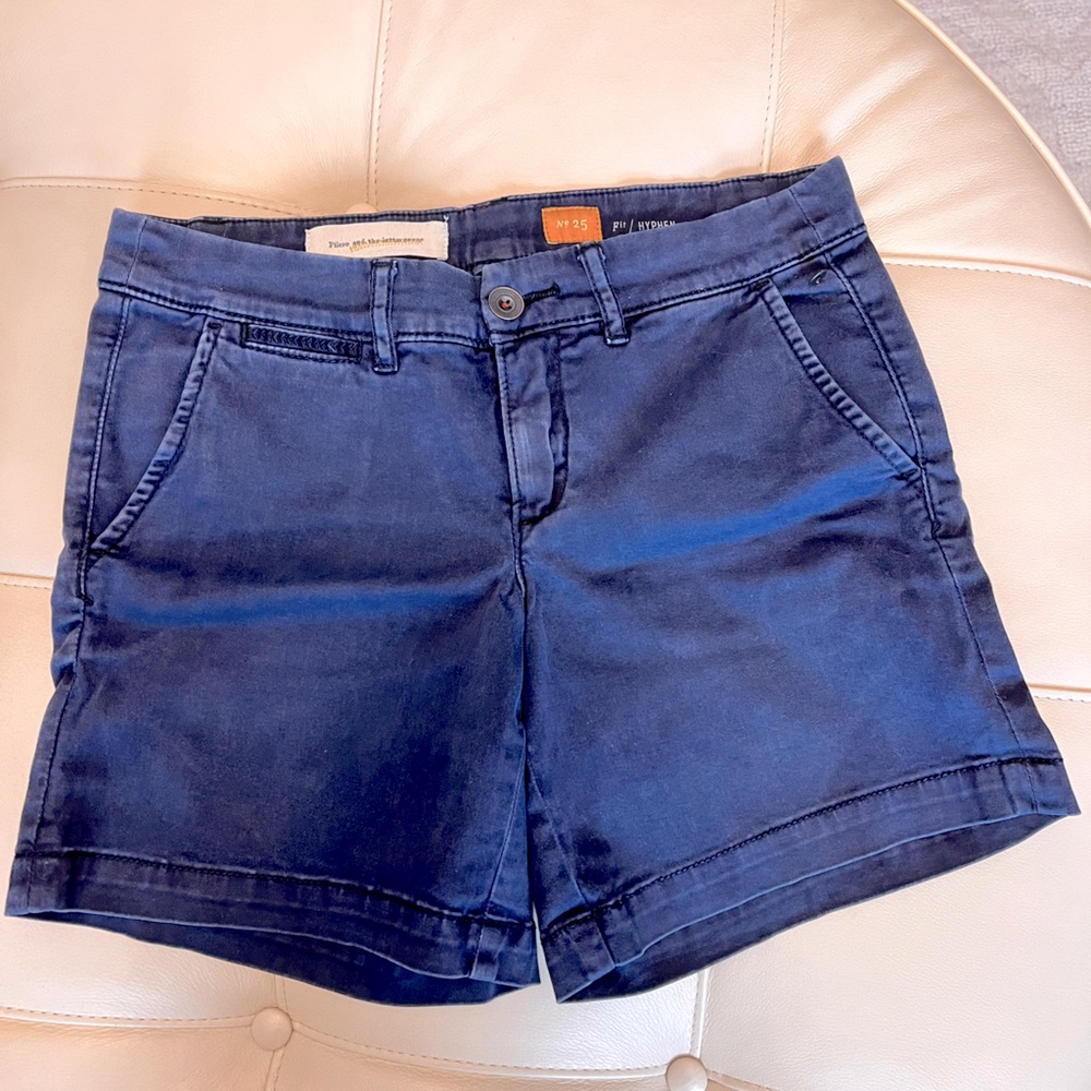 Pilcro hyphen cotton shorts